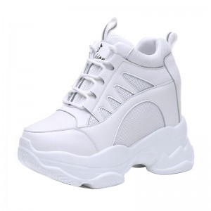 Height Increasing Elevator Racing Shoes That Give You Height 11Cm / 4.3Inch Lace-Up Increase Taller Sneakers