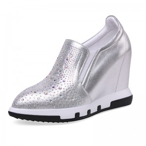 Elevated Walking Shoes High Heel 10cm / 4Inch Slip-On & Pull-On Increase Platform Shoes