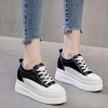 Height Elevator Campus Shoes To Make You Taller 8cm / 3.2Inch Lace-Up Hidden Heel Platform Shoes