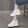 Height Elevator Campus Shoes To Make You Taller 8cm / 3.2Inch Lace-Up Hidden Heel Platform Shoes