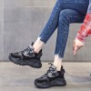 Hidden Heel Sports Shoes Increasing 8cm / 3.2Inch Lace-Up Hidden Height Athletic Shoes