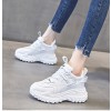 Hidden Heel Sports Shoes Increasing 8cm / 3.2Inch Lace-Up Hidden Height Athletic Shoes