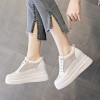 Height Elevator Campus Shoes To Make You Taller 8cm / 3.2Inch Lace-Up Hidden Heel Platform Shoes