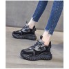 Hidden Heel Sports Shoes Increasing 8cm / 3.2Inch Lace-Up Hidden Height Athletic Shoes