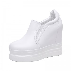 Hidden Increase Platform Shoes Height Raising 11cm / 4.3Inch Slip-On & Pull-On Hidden Heel Taller Walking Shoes