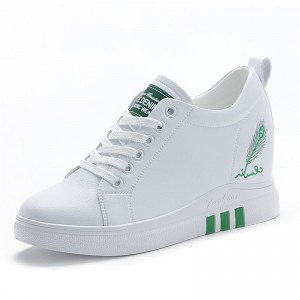 Hidden Heel Taller Casual Shoes Elevator 8cm / 3.2Inch Lace-Up Taller Campus Shoes							