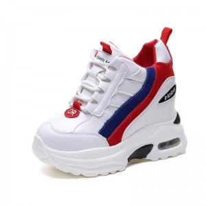 Hidden Elevator Racing Shoes  Grow Tall 11Cm / 4.3Inch Lace-Up Increase Taller Sneakers