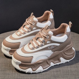 Elevating Outdoor Shoes That Give You Height 8cm / 3.2Inch Lace-Up Elevating Platform Shoes