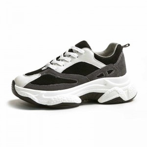 Hidden Lift Walking Shoes Look Taller 5cm / 2.0Inch Lace-Up Hidden Lift Outdoor Shoes