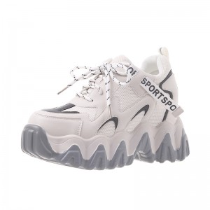 Hidden Heel Taller Sports Shoes Height Growth 8cm / 3.2Inch Lace-Up Hidden Heel Taller Outdoor Shoes