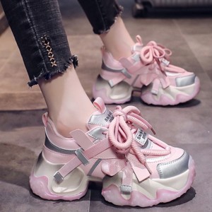 Taller Hieght Outdoor Shoes Gain Height 6cm / 2.4Inch Lace-Up Taller Hieght Walking Shoes