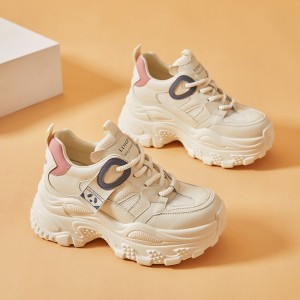 Height Clunky Shoes Add Height 8Cm / 3.2Inch Lace-Up Height Outdoor Shoes