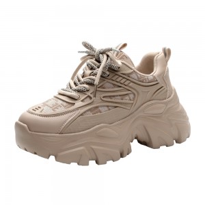 Elevated Sneakers Increasing 6cm / 2.4Inch Lace-Up Elevated Outdoor Shoes