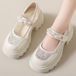 Hidden High Heel Platform Shoes Height Increasing 6cm / 2.4Inch Slip-On & Pull-On Hidden High Heel Walking Shoes