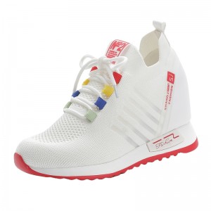 Hidden Height Walking Shoes Become Tall 7cm / 2.8Inch Lace-Up Hidden Height Outdoor Shoes