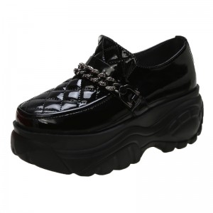 Hidden Heel Platform Shoes Raised 7cm / 2.8Inch Slip-On & Pull-On Hidden High Heel Loafers