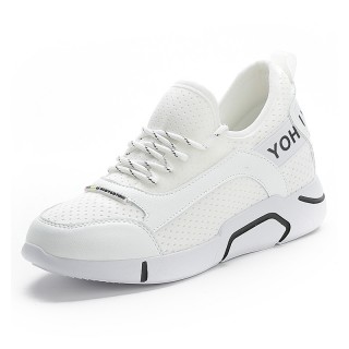Height Increasing Platform Shoes That Make You Look Taller 6cm / 2.4Inch Lace-Up Hidden Taller Walking Shoes
