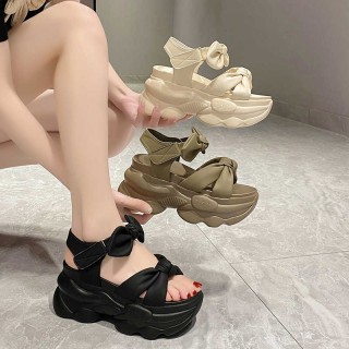 Hidden Taller Platform Shoes To Make You Look Taller 9cm / 3.5Inch Hook & Loop Hidden Taller Sandals Shoes