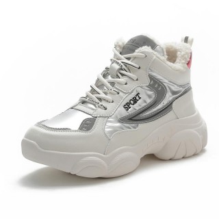 Height Increasing Sports Shoes Heel Height 7cm / 2.8Inch Lace-Up Height Increasing Walking Shoes