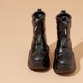 Increase Taller Snow Boot Raising Height 9cm / 3.5Inch Zip Increase Taller Cotton Boot
