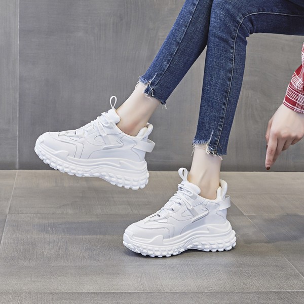 Hidden Heel Sports Shoes Increasing 8cm / 3.2Inch Lace-Up Hidden Height Athletic Shoes