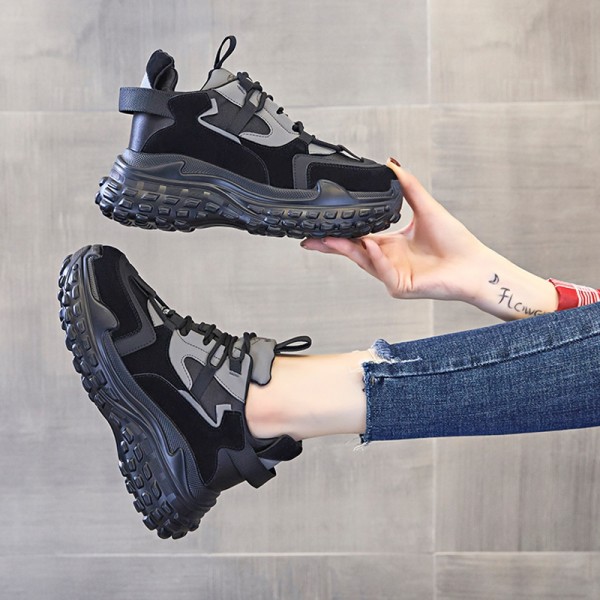 Hidden Heel Sports Shoes Increasing 8cm / 3.2Inch Lace-Up Hidden Height Athletic Shoes